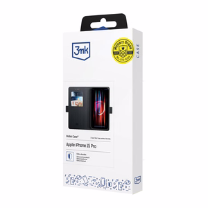 3mk Wallet Case ümbris Xiaomi 17T Pro jaoks, must