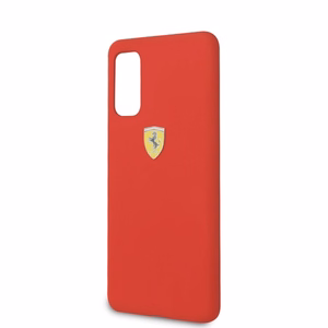 Ferrari silikoonist ümbris Samsung Galaxy S20 jaoks - punane