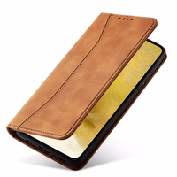 Magnet Fancy Ümbris jaoks Samsung Galaxy S23+ flip cover wallet stand brown