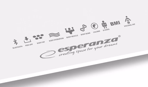 Esperanza EBS016W personal scale Square White Electronic personal scale