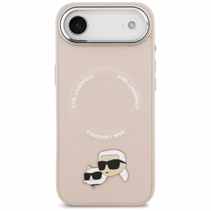 Karl Lagerfeld Karl & Choupette Pins MagSafe Ümbris jaoks iPhone Air Roosa