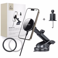 Tech-Protect mm15W-V10 Magnetic MagSafe Car Hoidja jaoks Cockpit/Windshield/Air Vent - Must