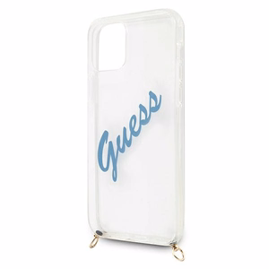 Guess GUHCP12SCRTVSBL iPhone 12 mini 5.4" sinine/sinine kõvakaaneline ümbris Script Vintage