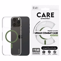 CARE by PanzerGlass Flagship Ümbris iPhone 16 Pro Max 6.9" roheline/roheline MagSafe 1372