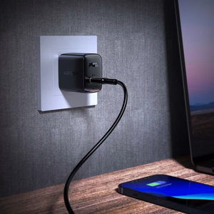 Acefast A23 30W GaN USB-C US Wall Laadija - must