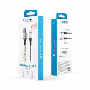 Forever Braix kaabel USB - USB-C 1,0 m 3A must