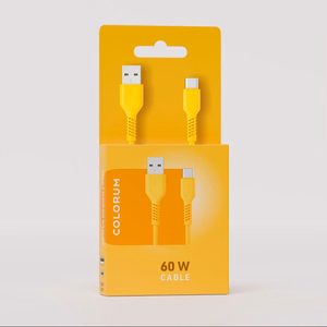 COLORUM kaabel USB-A - USB-C 1,8m 3A CK60-AC-05 xYellow