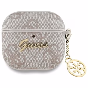 Guess GUA4G4GSMP AirPods 4 cover roosa/roosa 4G Charm Collection
