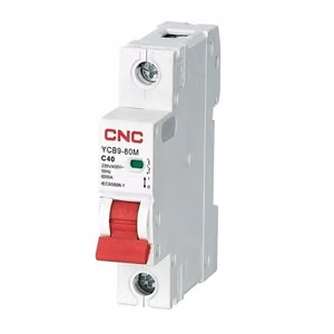 CNC YCB9-80M C40 kaitselüliti, 1P, 6 kA