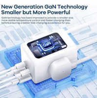 REMAX GAN POWER STRIP 65W RP-U157 2xUSB+2xUSB-C 1.5M valge