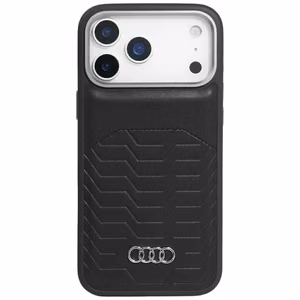 Audi GT Synthetic Leather MagSafe ümbris jaoks iPhone 17 Pro - must