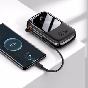 Baseus Power Bank 20000mAh Qpow Pro - USB + Type C - PD 22,5W with Type C cable (PPQD060301) black
