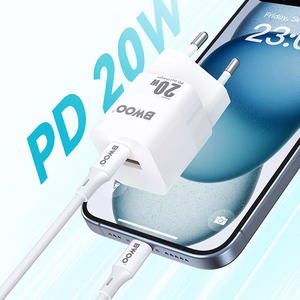 BWOO CDA156 PD seinalaadija 1x USB-C 1v USB 20W valge