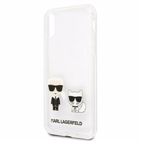 Karl Lagerfeld Karl & Choupette iPhone Xs Max Ümbris - läbipaistev