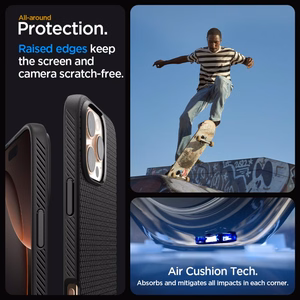 SPIGEN ümbris LIQUID AIR jaoks IPHONE 16 Pro Max matte must