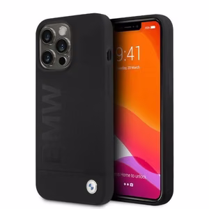 BMW Silicone Signature Logo MagSafe ümbris jaoks iPhone 13 Pro / iPhone 13 - must
