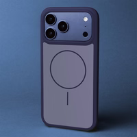 Frame Thin Mag ümbris for iPhone 13 6,1" tumesinine