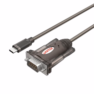UNITEK Y-1105K jadakaabel Must 1,5 m DB-9