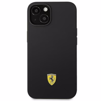 Ferrari FEHCP14MSIBBK iPhone 14 Plus 6.7" must/must hardcase Silicone Metal Logo