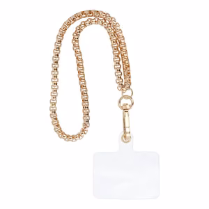 CHAIN #42 Phone lanyard, Phone pendant / cord length 40cm (20cm in the loop) / on wrist - kuldne