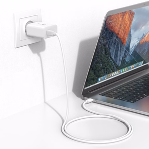 Blavec Sein laadija BC-8 GaN4 - Tüüp C - PD QC 65W 3A koos Tüüp C to Tüüp C kaabel (TCBC8G4-CW653A+CC) valge