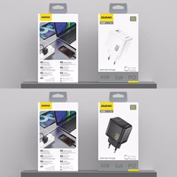 Dudao A28 45W GaN USB-C Wall Laadija - must