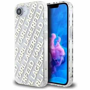 Karl Lagerfeld IML Repeat Logo iPhone 16e Ümbris - Kuldne