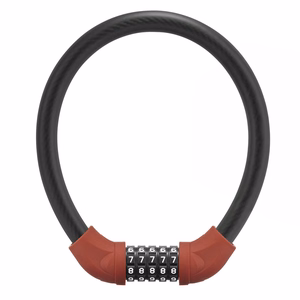 Rockbros RKS870-BK koodiga jalgrattalukk 85 cm terastrossiga – punane