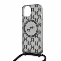 Karl Lagerfeld IML Crossbody Monogram Karl & Choupette Head MagSafe Ümbris jaoks iPhone 15 / 14 / 13 - must