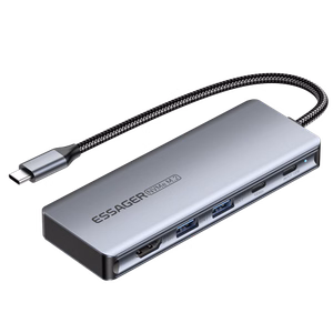 Adapter Essager 6 in 1 hall (In: Type-C)