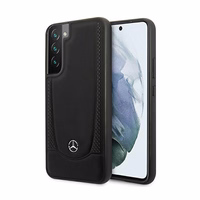 Mercedes nahast Urban Line ümbris Samsung Galaxy S22+ jaoks - must