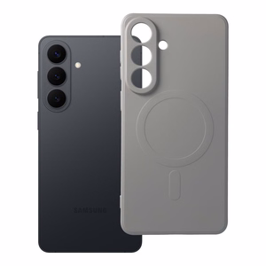 Case for Samsung S26 PLUS Silicone Mag Cover compatible with MagSafe (camera protection) titanium gray