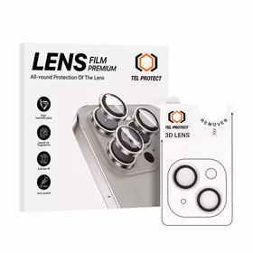 Tempered glass Tel Protect 3D Lens on camera jaoks Iphone 13/13 Mini läbipaistev (lens 2 pieces)