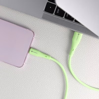 Kaabel USB A to USB C Forcell F-Energy QC4.0 3A 66W Silikoon 1 m C342 roheline