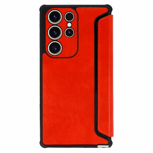 Razor Leather Kaaned jaoks Samsung Galaxy S23 Plus punane