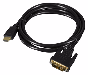 Lanberg CA-HDDV-10CC-0018-BK videokaabli adapter 1.8 m HDMI Type A (Standard) DVI-D must
