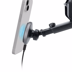 SBS TESUPMAGEXTWIR15W Telescopic Smartphone Hoidja koos Wireless Laadija, MagSafe Compatible, jaoks Windshield and Dashboard - must