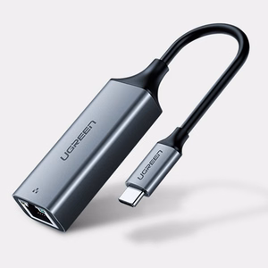 Ugreen väline võrguadapter RJ45 - USB Type C (1000 Mbps / 1 Gbps) Gigabit Ethernet hall (CM199)