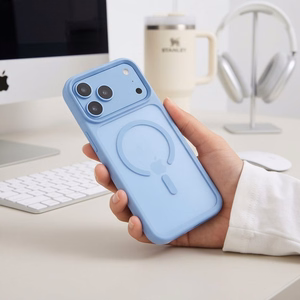Tech-Protect Magmat Magsafe CC Case for iPhone 18 Pro / 17 Pro - Light Blue Matte