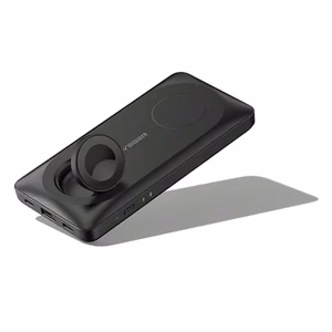 Внешний аккумулятор совместимый с Magsafe Veger MagMulti (W1156) PD QC3.0 3A 22,5W 10000 mAh с беспроводной зарядкой чёрный