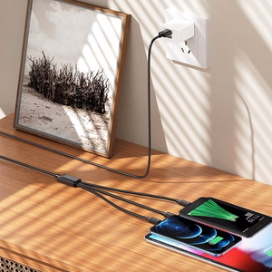 Kaabel 3in1 USB A to Lightning / Micro USB / USB C Hoco 2A X74 1 m must