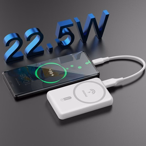 Dudao K14S magnetiline 20W 5000mAh 1x USB-A 1x USB-C valge akupank