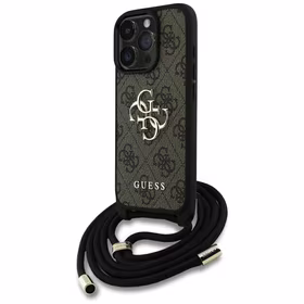 GUESS ümbris jaoks IPHONE 16 Pro Max GUHCP16XP4GMGCRW (CBDY PU 4G Big Logo W/Cord Strap) brown