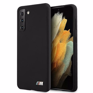 BMW Silikoonist M kollektsiooni ümbris Samsung Galaxy S21+ jaoks - must
