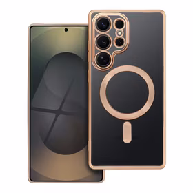 ELECTRO MAG COVER case compatible with MagSafe jaoks SAMSUNG S25 Ultra kuldne