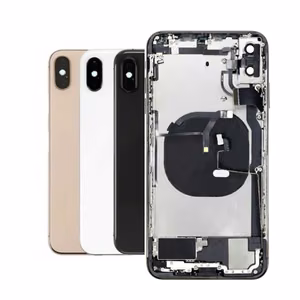 Tagakaas ühilduv iPhone Xs Max-ga / must / (täielik korpus + väiksed osad) / OEM