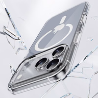 Rock Crystal Shield Series Magnetic Ümbris jaoks Iphone 17 Pro Max läbipaistev
