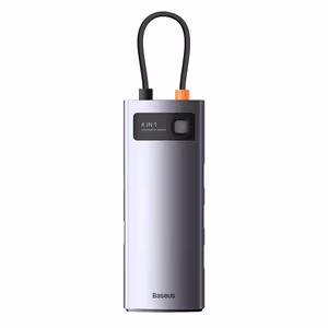Jaotur 4in1 Baseus Metall Gleam seeria, USB-C to 4x USB 3.0