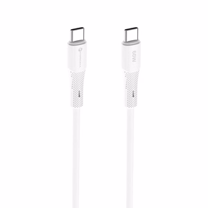 Cable USB C to USB C Forcell F-Energy QC4.0 PD 3A 60W Silicone 1 m C344 white