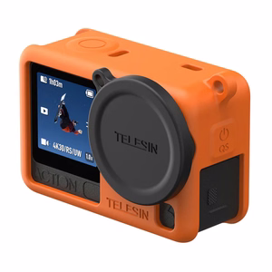 Telesin silikoonist kaitsekest DJI Osmo Action 6 (oranž)